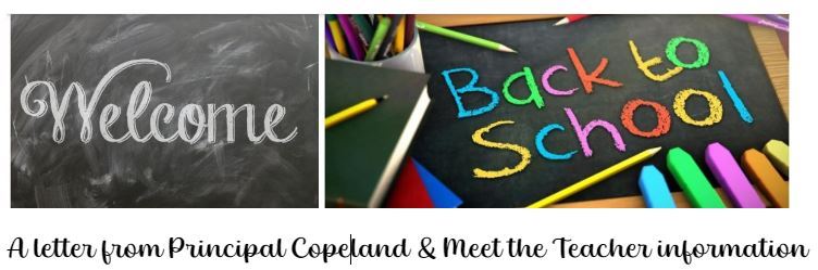  Welcome back letter from principal Copeland